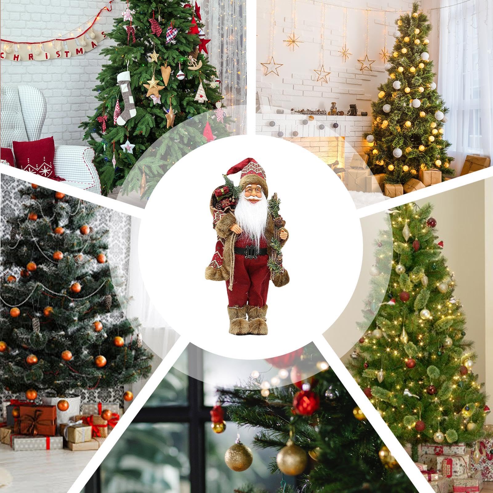 Amazon.co.jp: サンタ クロースの置物、クリスマス サンタ クロースの